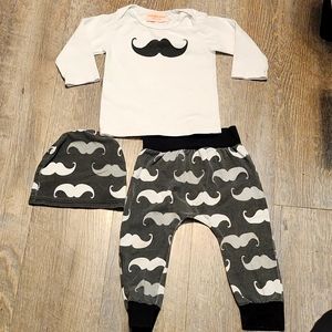 Mustache 3pc set